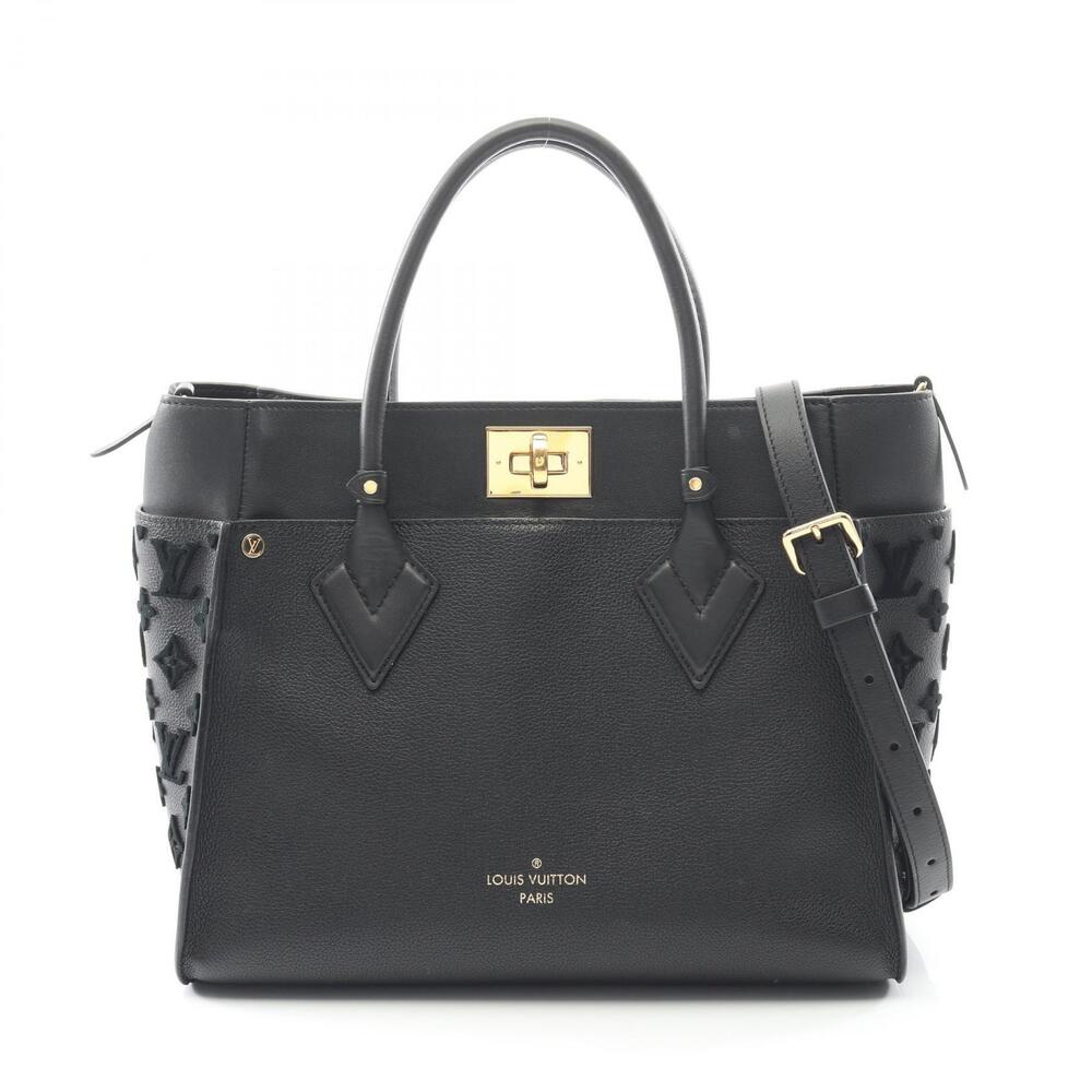 Louis Vuitton On My Side Monogram Tuftage Noir Black Handbag Leather Black